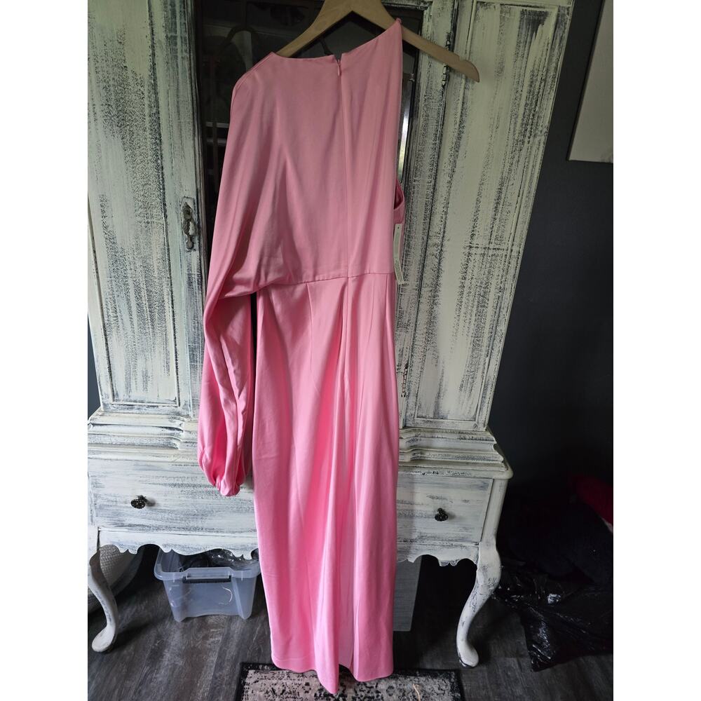 New Significant Other One-Sleeve Pink Column Dress - Size 10 - Picture 6 of 7